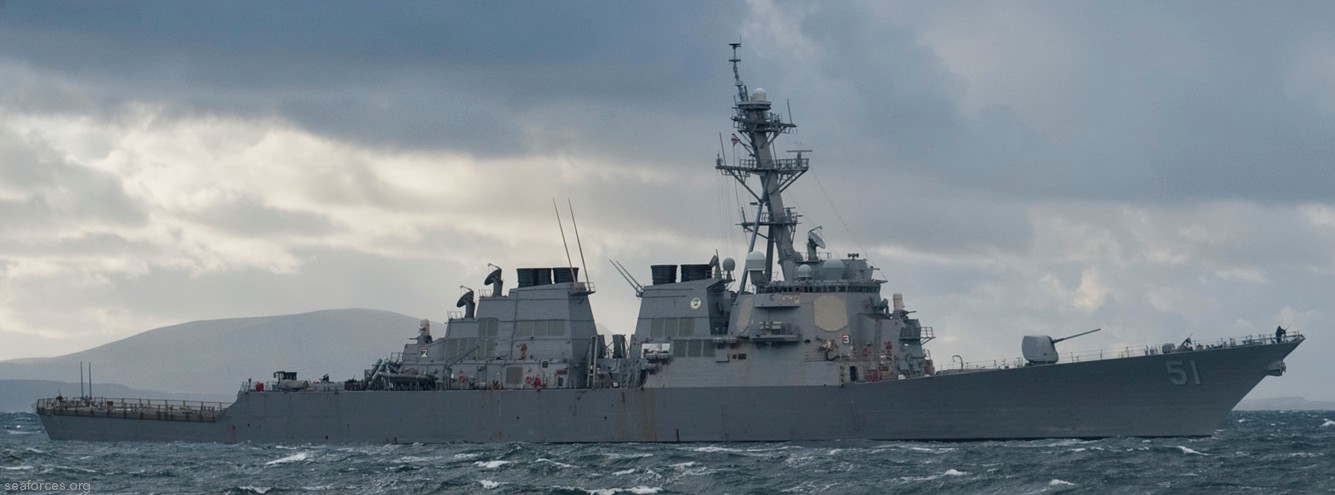 ddg-51 uss arleigh burke destroyer us navy 52 exercise joint warrior 11-2