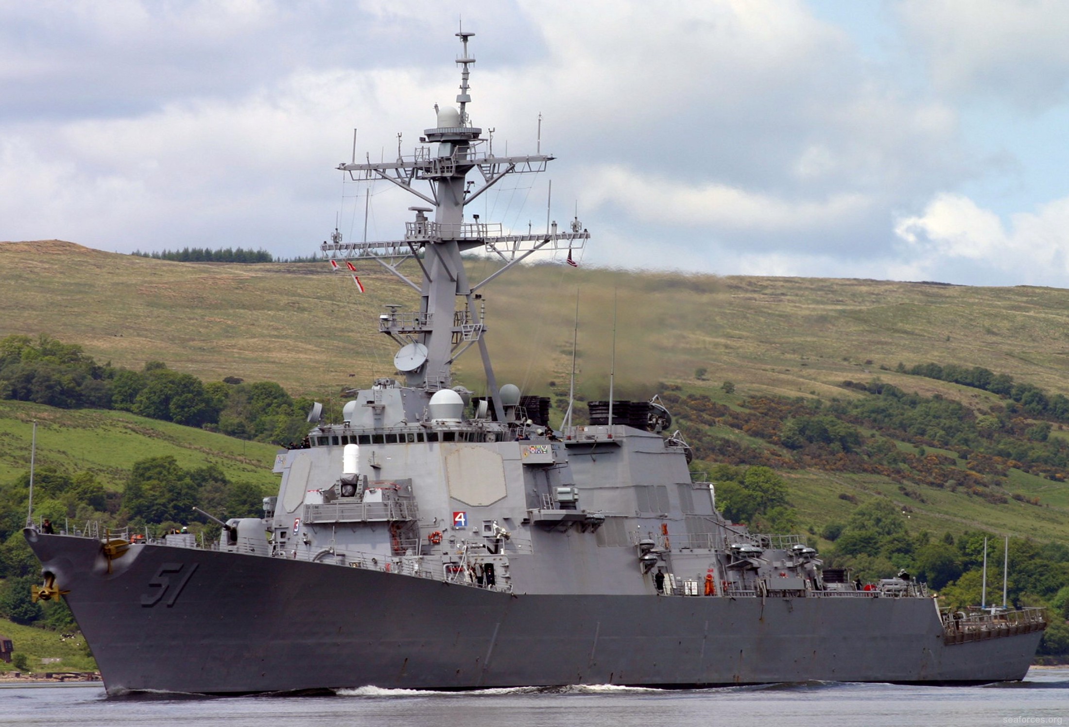 ddg-51 uss arleigh burke destroyer us navy 59 faslane scotland