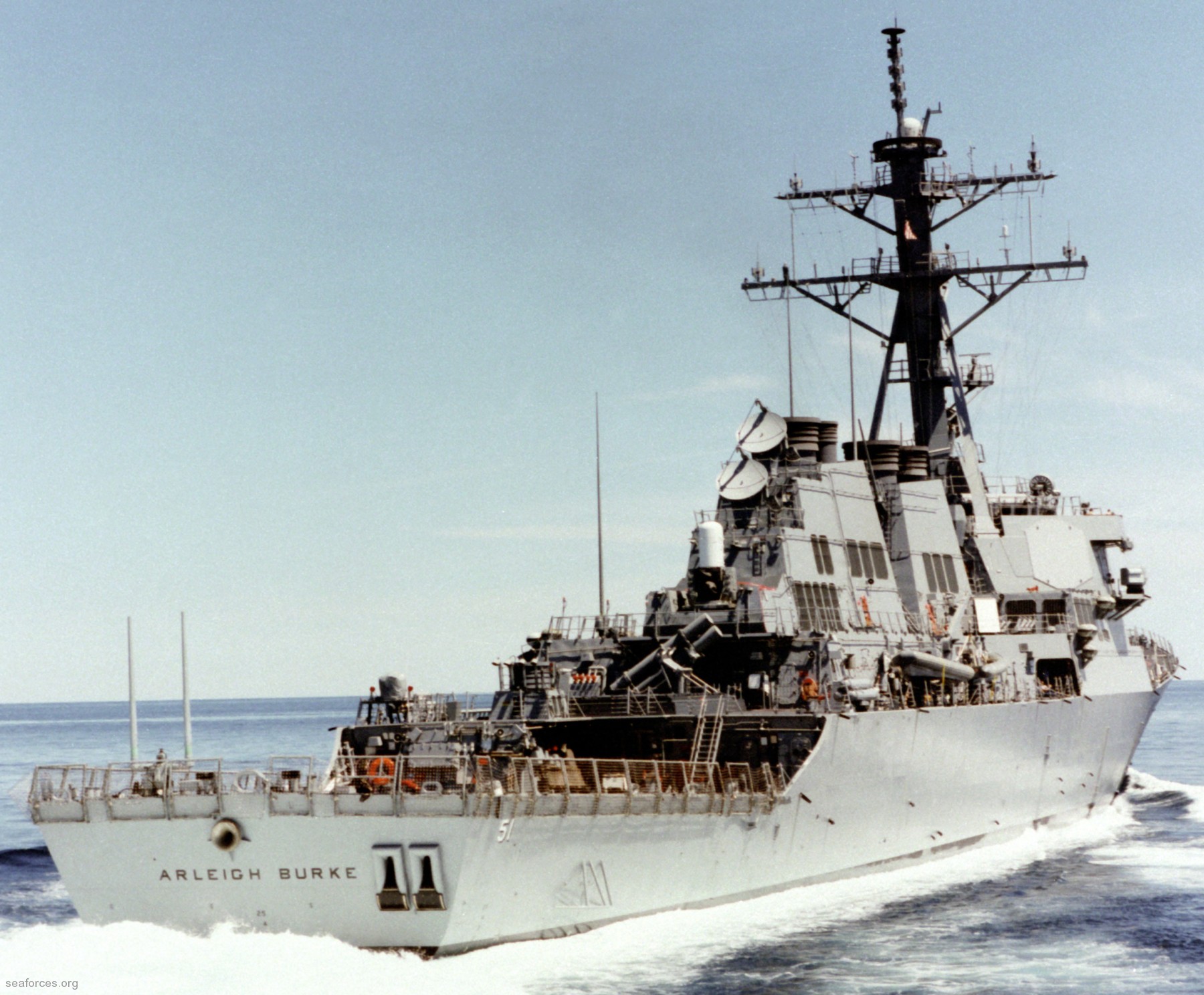ddg-51 uss arleigh burke destroyer us navy 66 sea trials