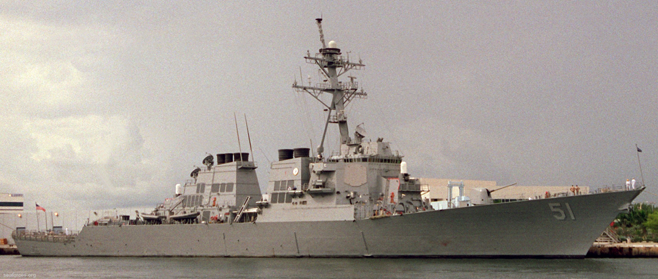 ddg-51 uss arleigh burke destroyer us navy 68 port everglades florida