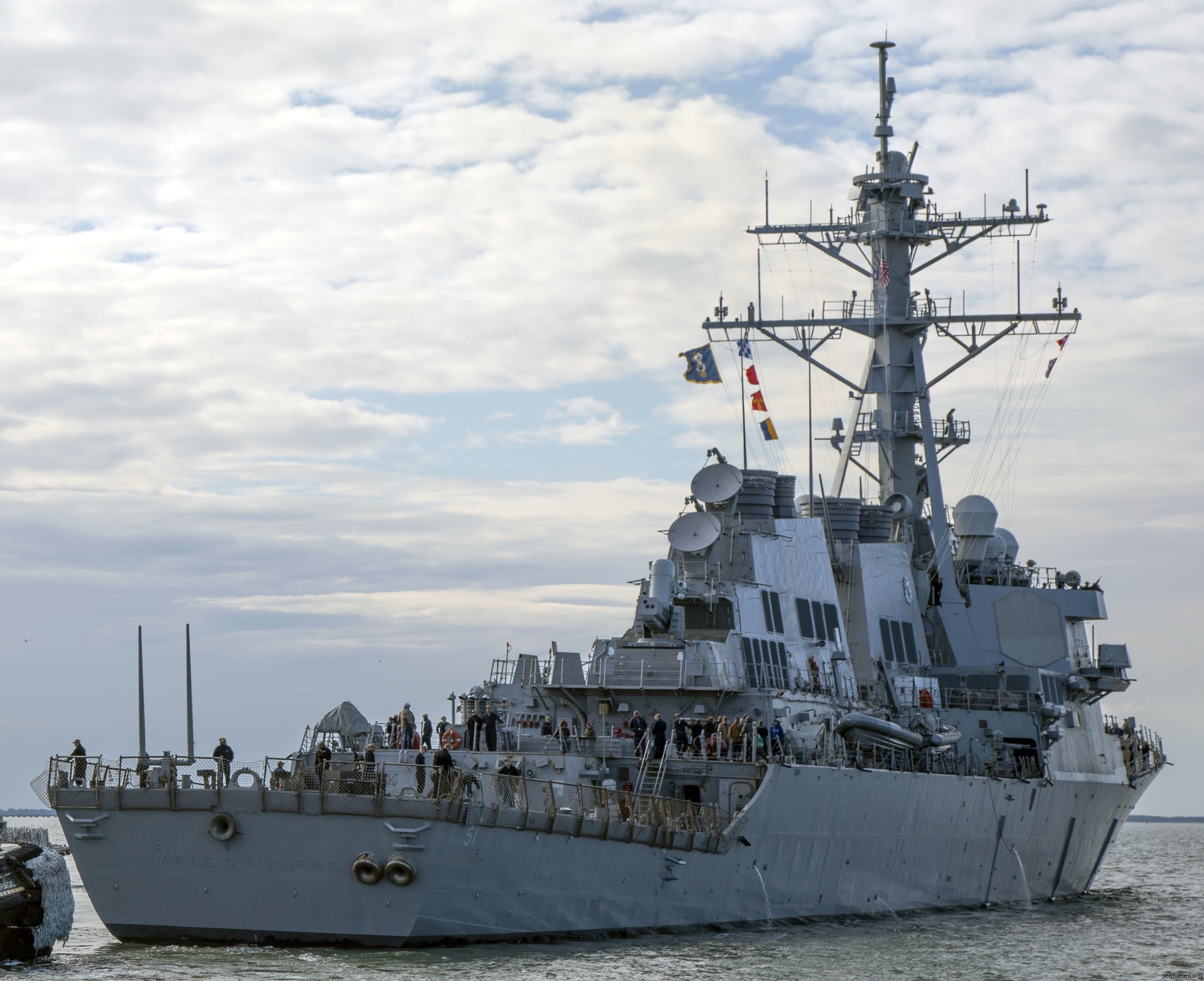 ddg-51 uss arleigh burke guided missile destroyer us navy 84 naval station norfolk virginia