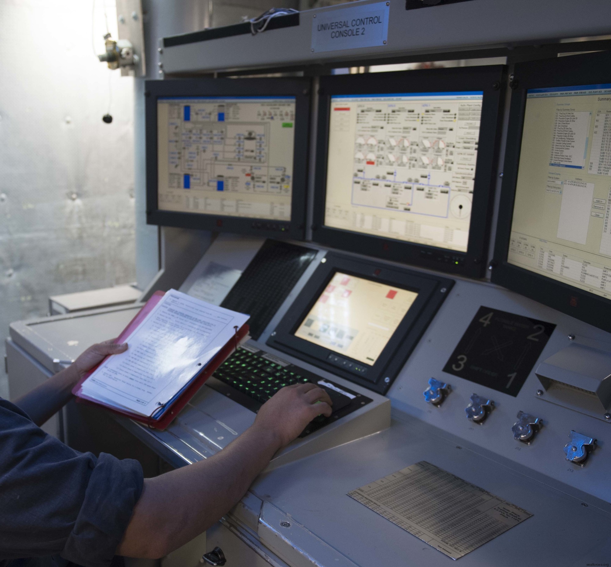 ddg-51 uss arleigh burke guided missile destroyer us navy 99 electric plant control console
