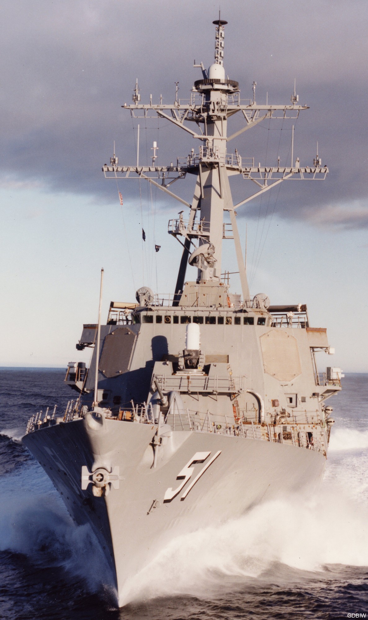 uss arleigh burke ddg-51 builder's sea trials 1991 110