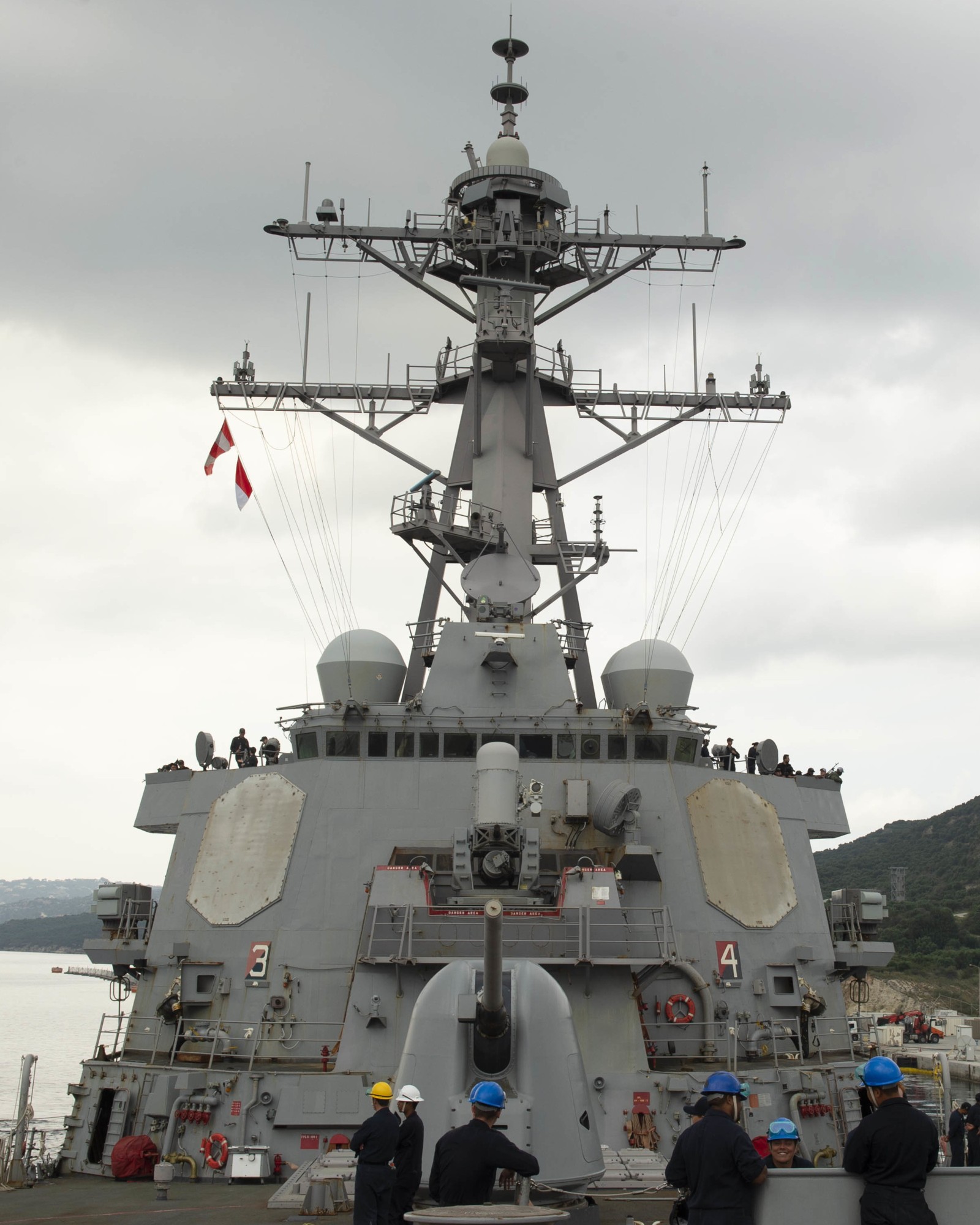 uss arleigh burke ddg-51 guided missile destroyer nsa souda bay crete greece october 2018