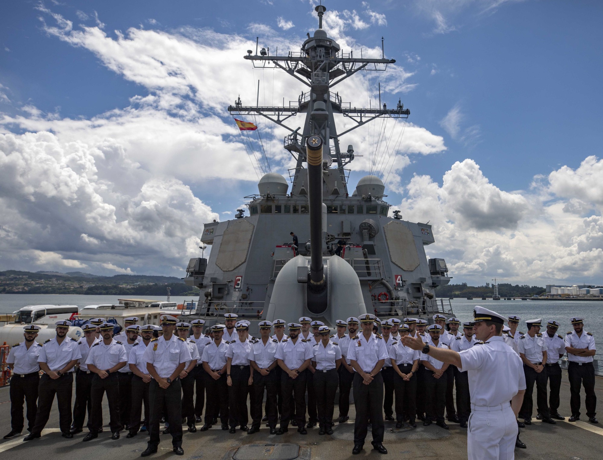 uss arleigh burke ddg-51 guided missile destroyer aegis ferrol spain june 2022