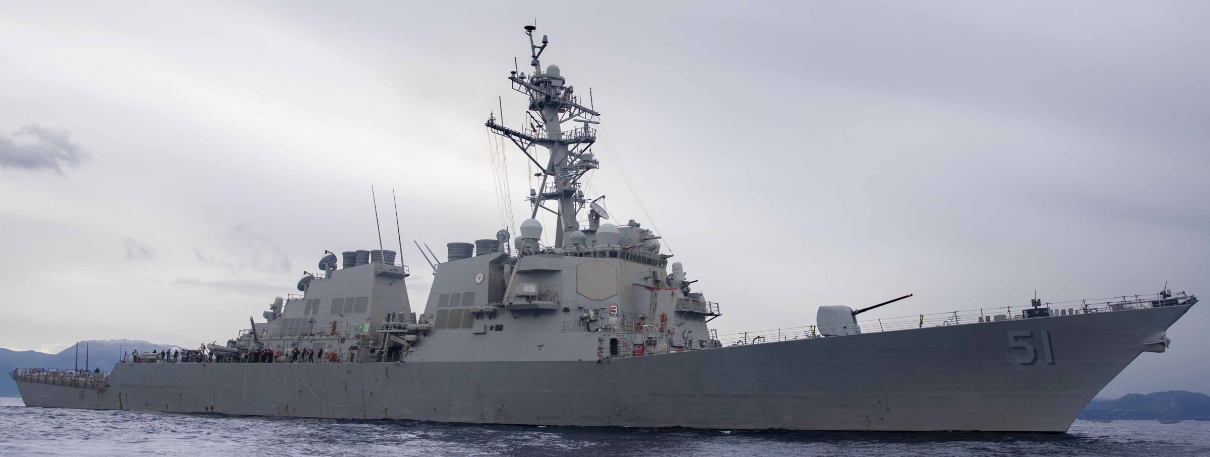 uss arleigh burke ddg-51 guided missile destroyer aegis mediterranean sea 2024 142