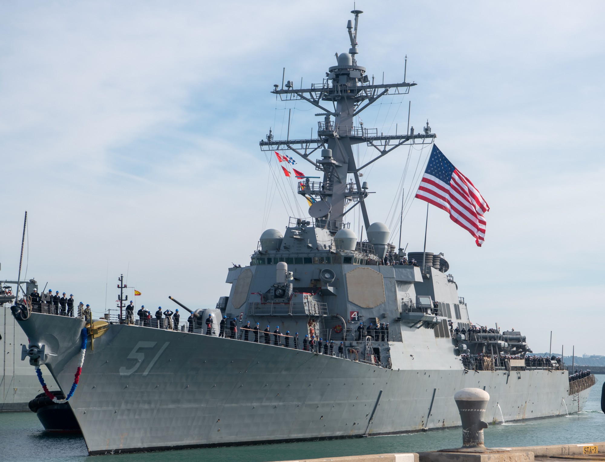 uss arleigh burke ddg-51 guided missile destroyer returning naval station rota 2025 146 