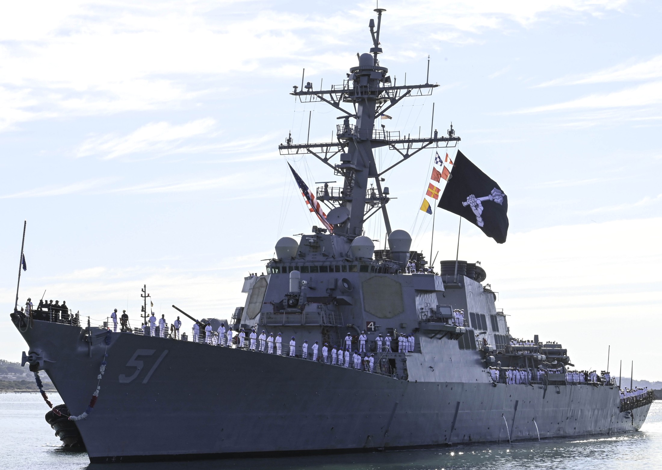 uss arleigh burke ddg-51 guided missile destroyer aegis returning rota spain 2025 147