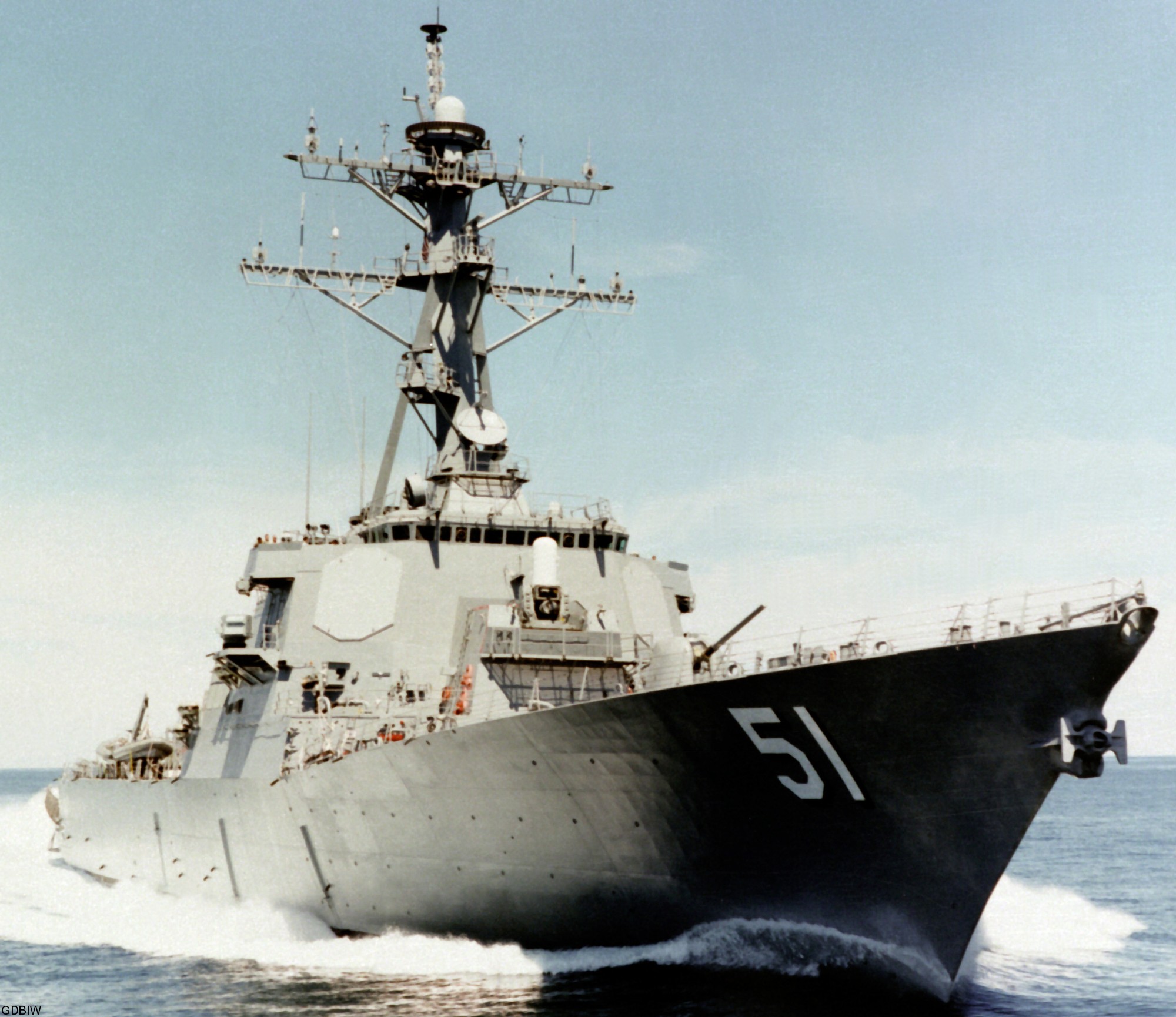 uss arleigh burke ddg-51 builder's sea trials 1991 156