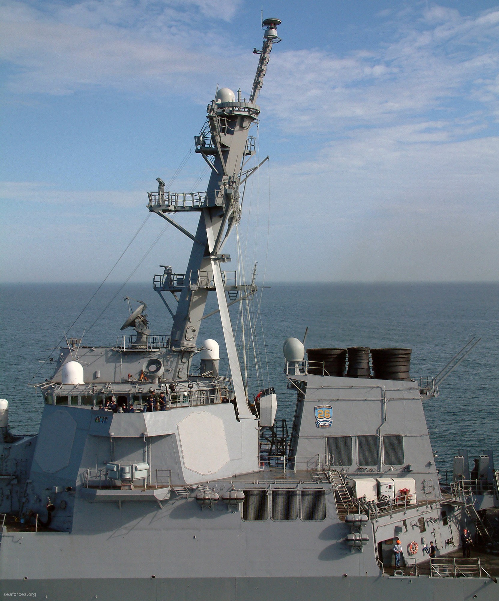 ddg-52 uss barry guided missile destroyer us navy 96 main mast an/spy-1d radar aegis
