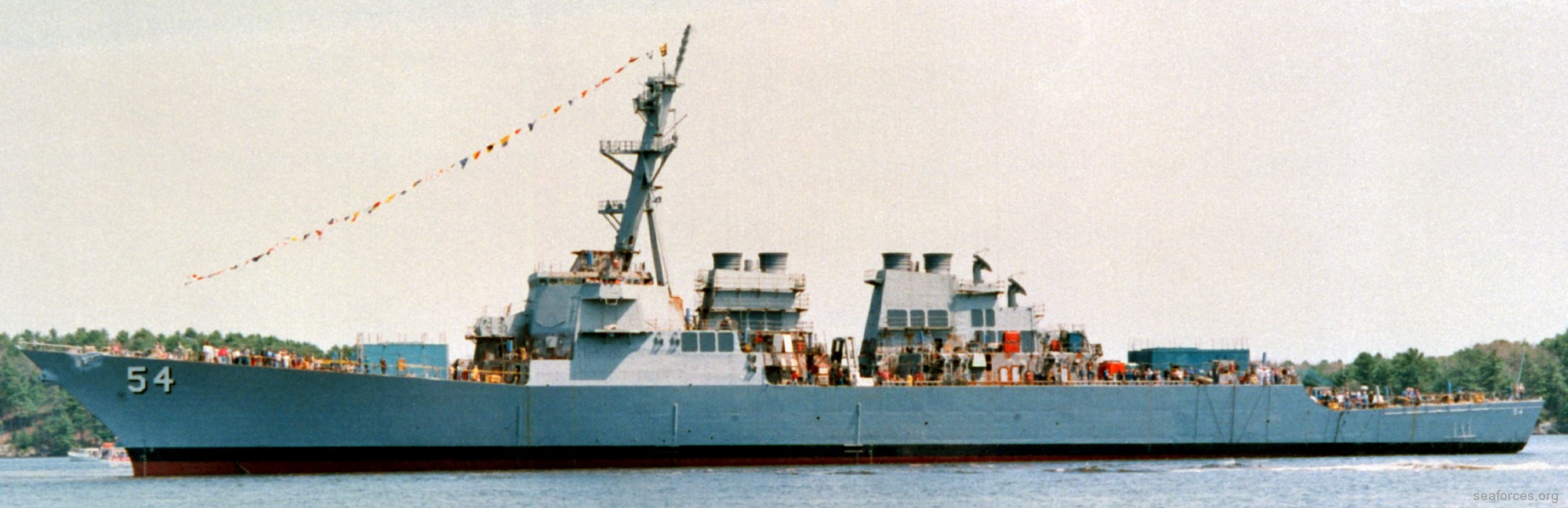 ddg-54 uss curtis wilbur destroyer us navy 101 launching