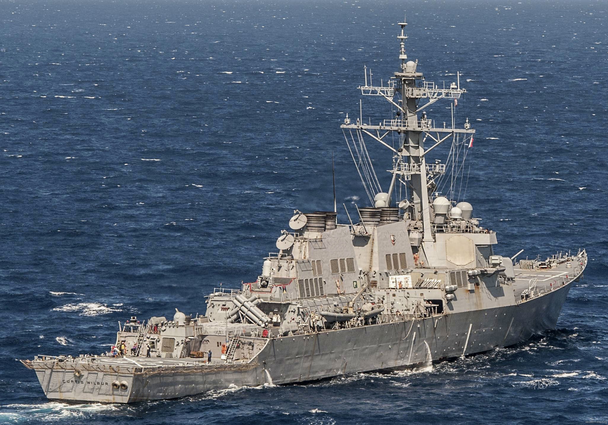 ddg-54 uss curtis wilbur destroyer us navy 127 south china sea