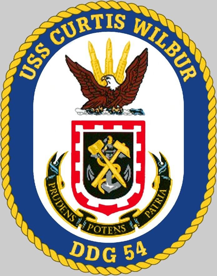 ddg-54 uss curtis wilbur insignia crest patch badge destroyer us navy 02x