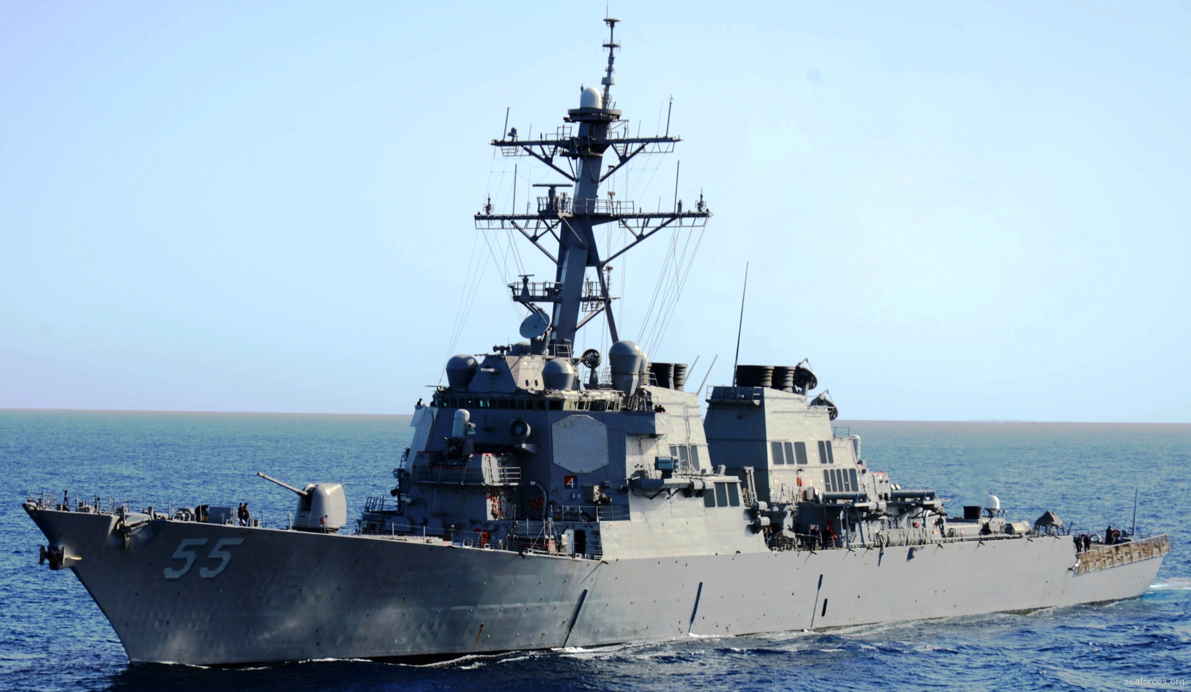 ddg-55 uss stout guided missile destroyer us navy 25 mediterranean sea