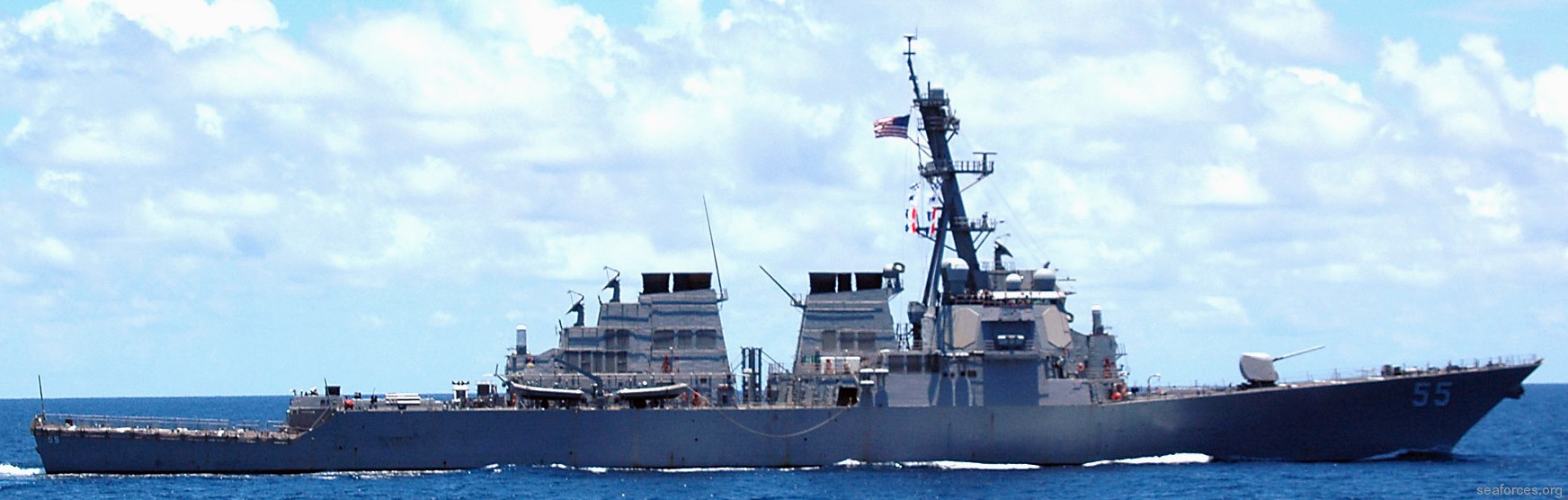 ddg-55 uss stout guided missile destroyer us navy 88 caribbean sea