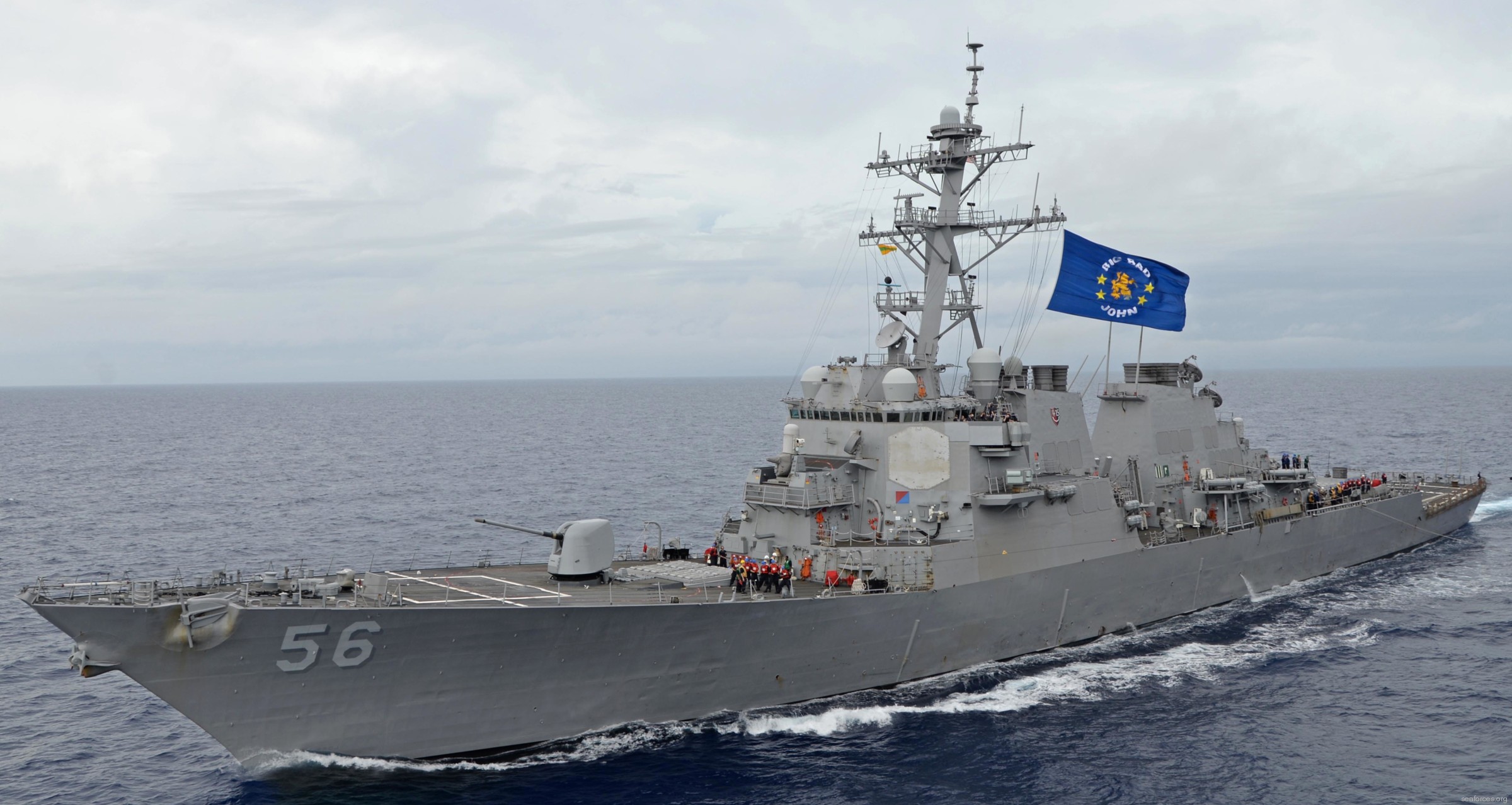 uss john s. mccain ddg-56 arleigh burke class destroyer us navy 132 philippine sea