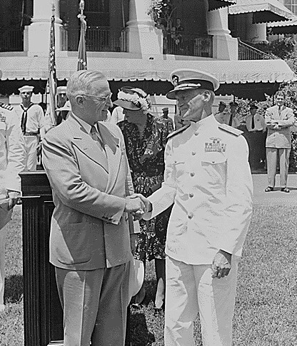 admiral marc andrew mitscher navy 09 president truman
