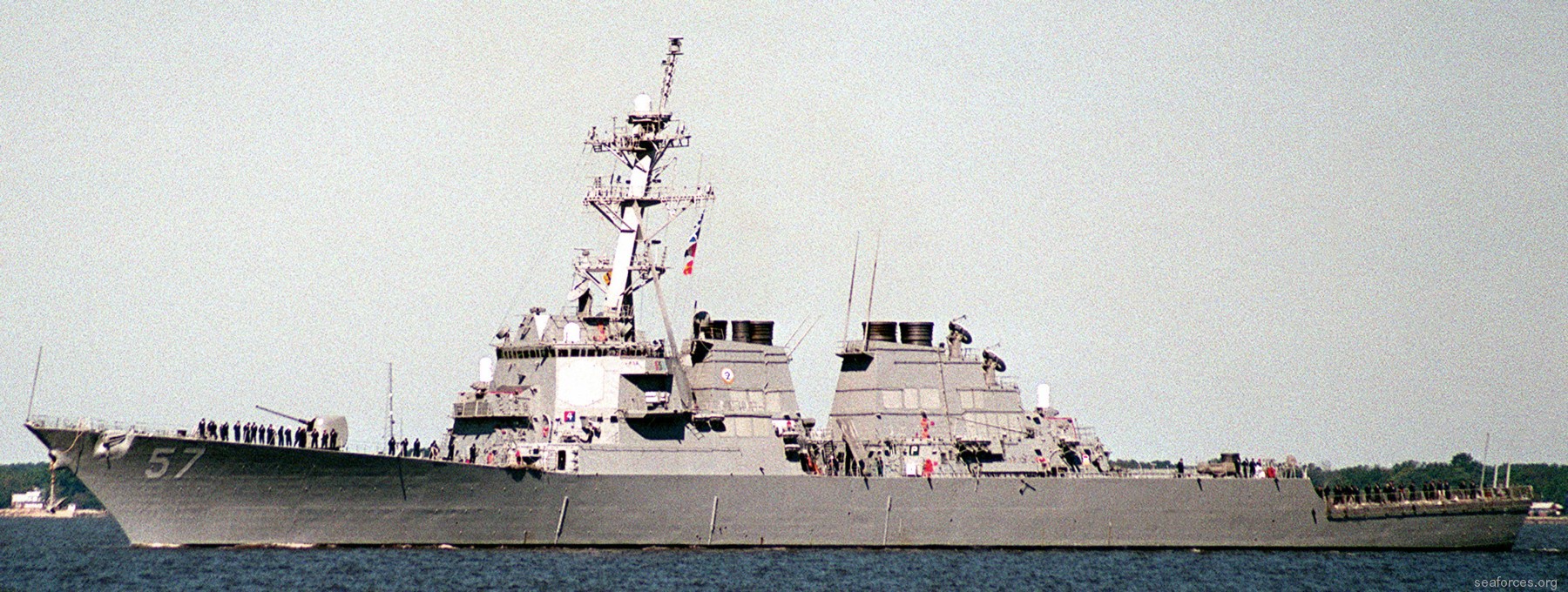 ddg-57 uss mitscher guided missile destroyer us navy 90