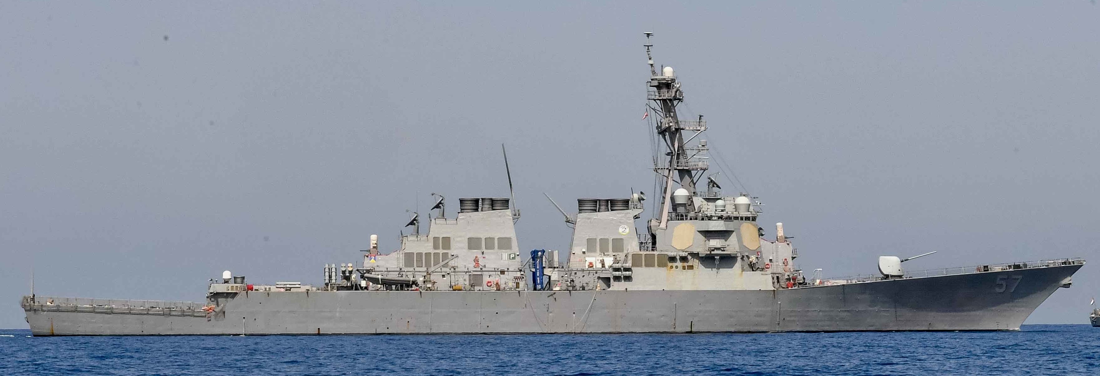 ddg-57 uss mitscher arleigh burke class guided missile destroyer us navy 97 safaga egypt