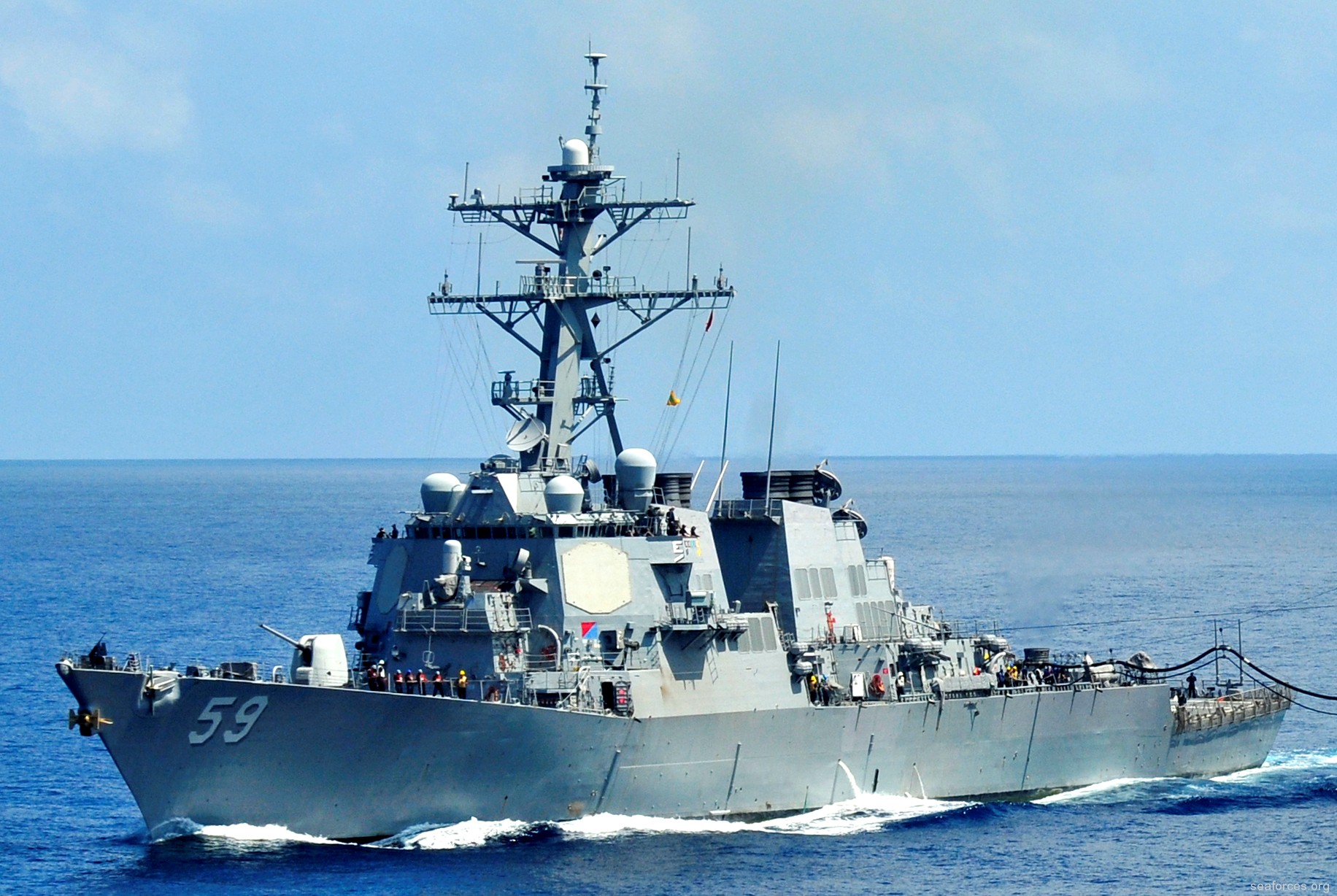 ddg-59 uss russell guided missile destroyer us navy 07 arleigh burke class