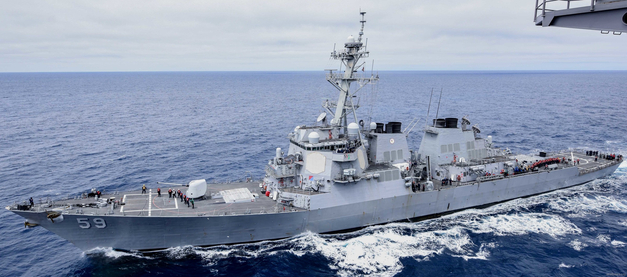 ddg-59 uss russell arleigh burke class guided missile destroyer us navy aegis 62