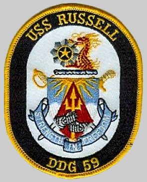 ddg-59 uss russell patch insignia crest destroyer us navy 02