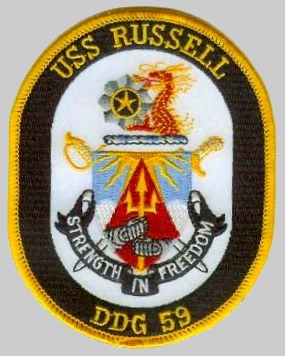 ddg-59 uss russell patch insignia crest destroyer us navy 03