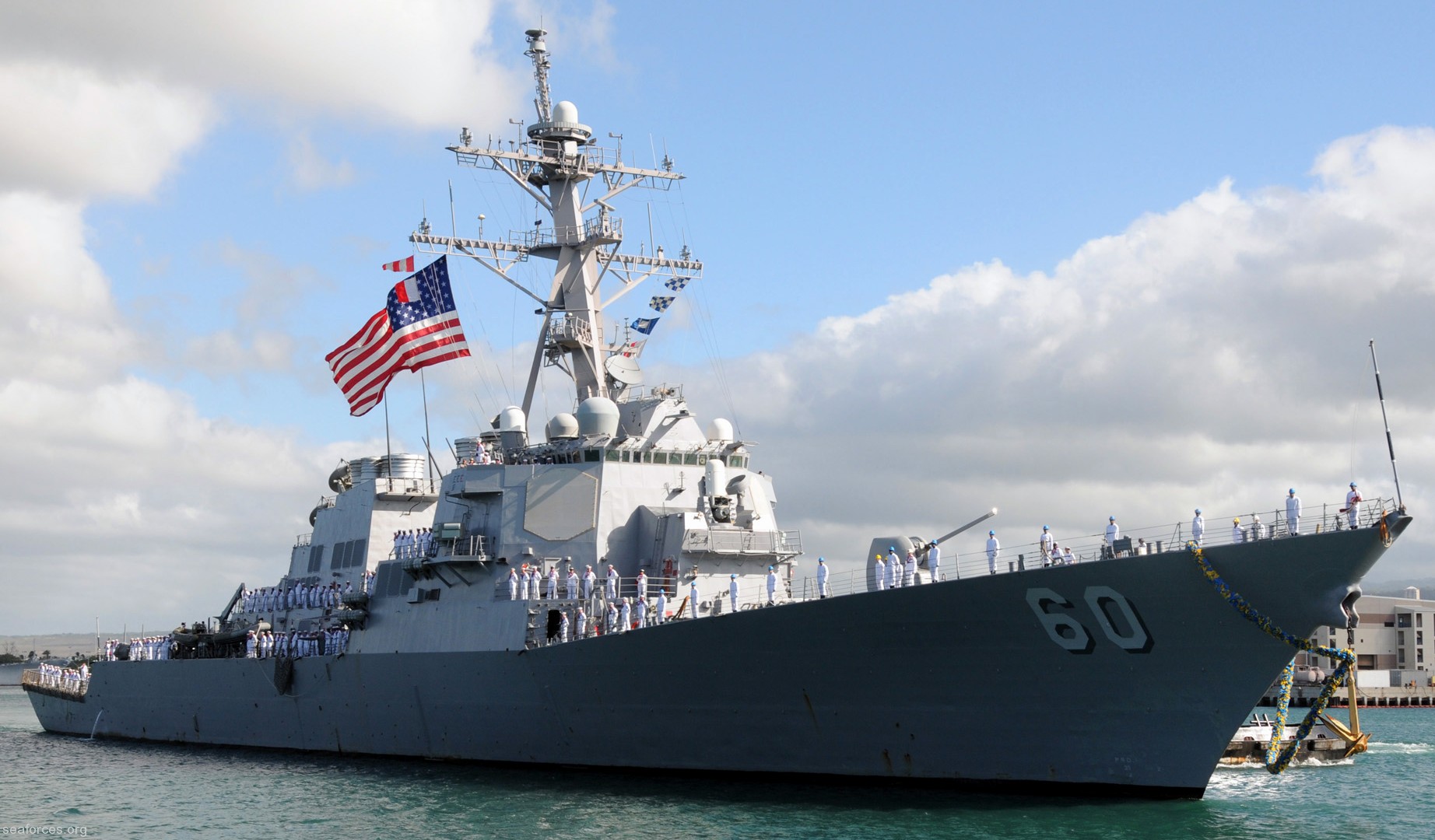 uss paul hamilton ddg-60 arleigh burke class guided missile destroyer us navy bath iron works maine 24x