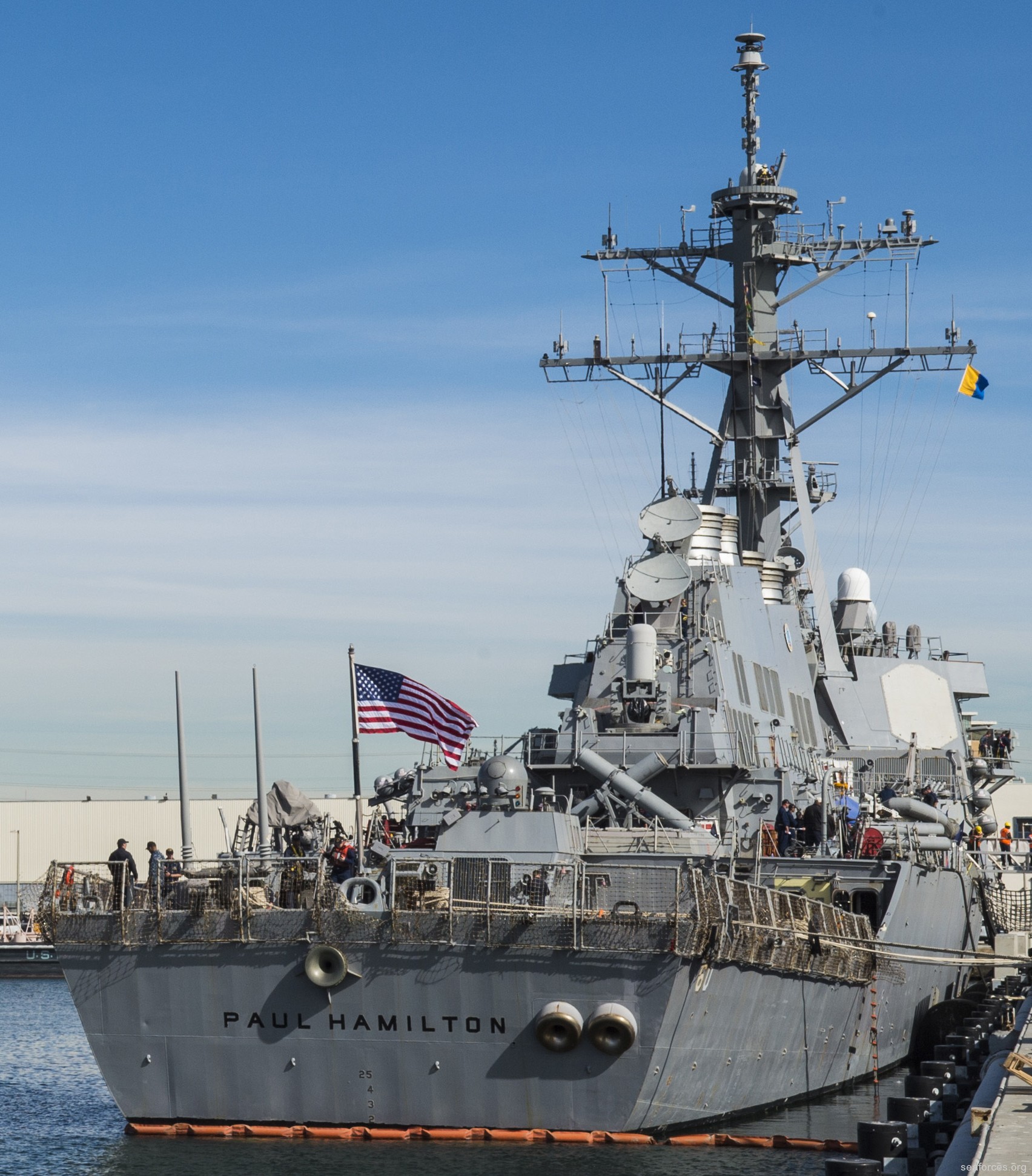 ddg-60 uss paul hamilton guided missile destroyer us navy 69 san diego california