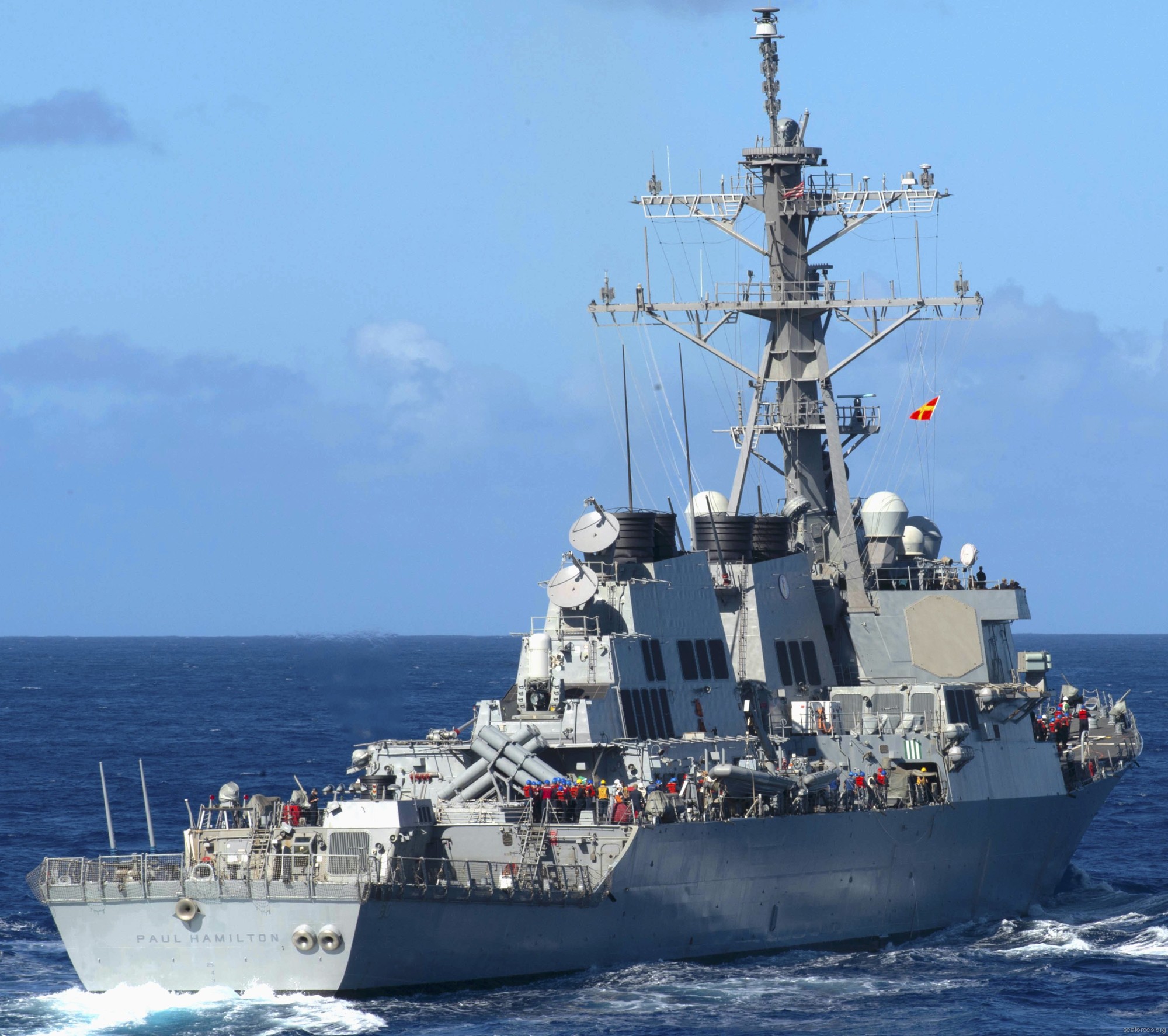 ddg-60 uss paul hamilton arleigh burke class guided missile destroyer aegis 77
