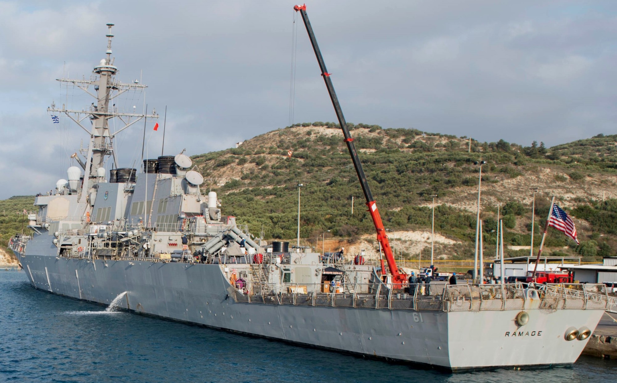 ddg-61 uss ramage guided missile destroyer arleigh burke class aegis us navy souda bay greece 26