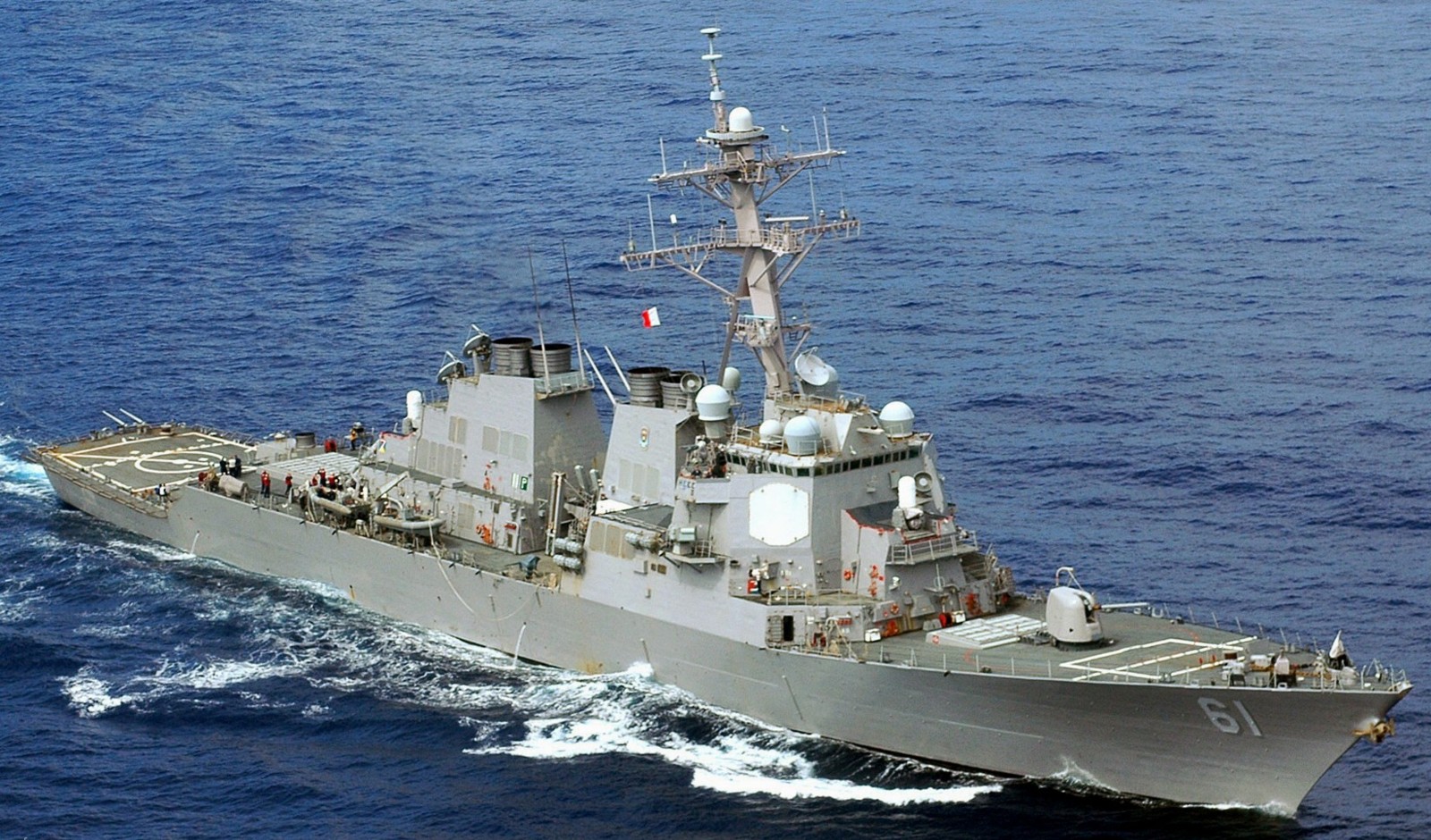 uss ramage ddg-61 arleigh burke class guided missile destroyer us navy ingalls shipbuilding 50x