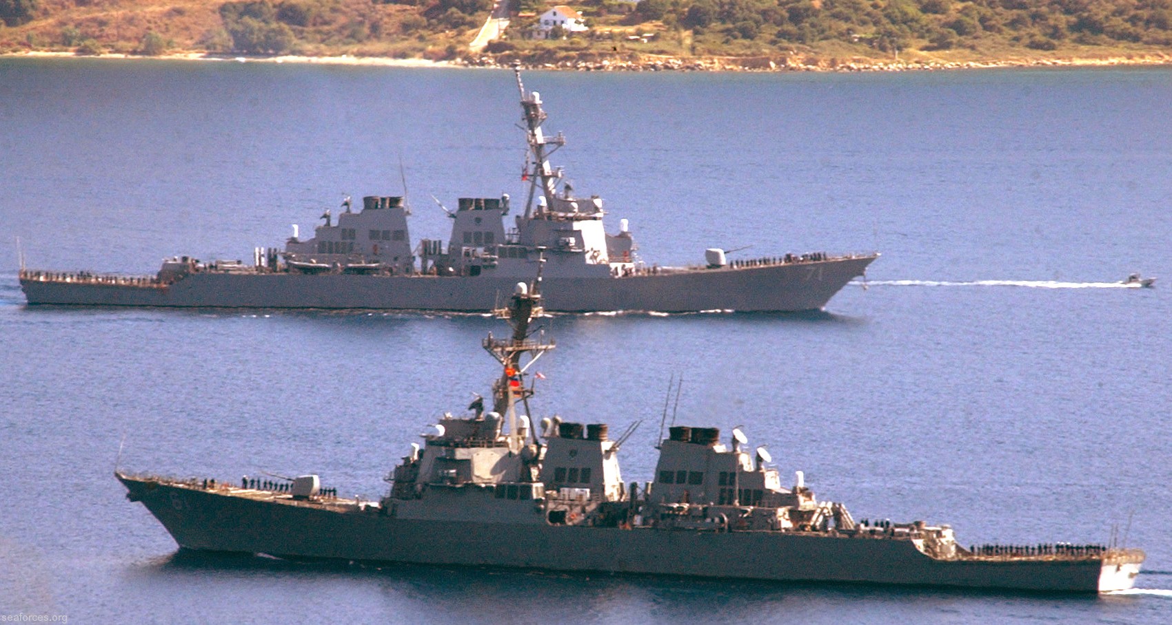 ddg-61 uss ramage guided missile destroyer us navy 66 souda bay crete greece