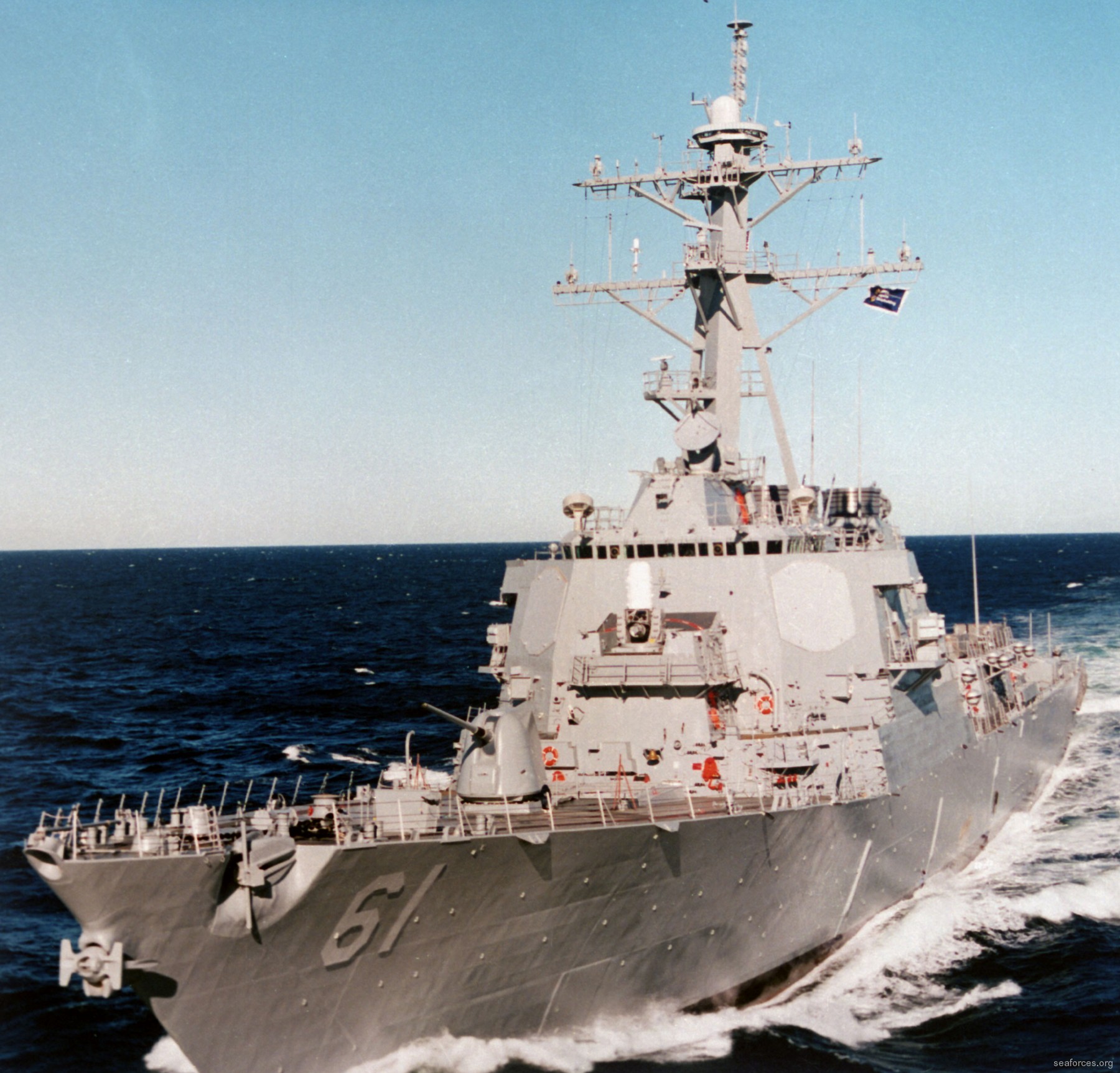ddg-61 uss ramage guided missile destroyer us navy 67 sea trials