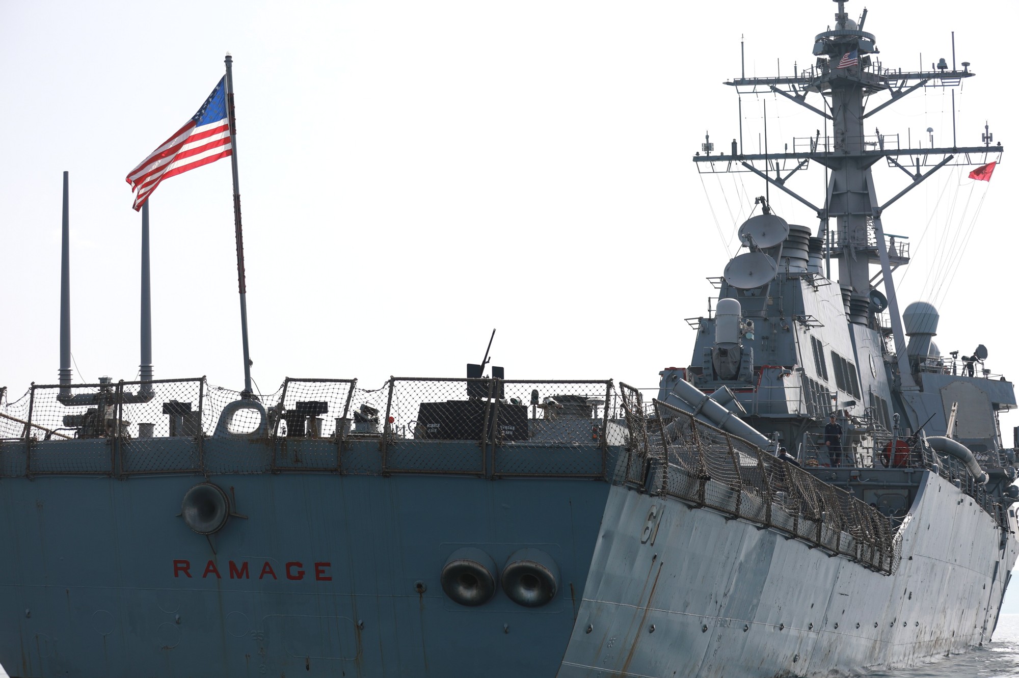 ddg-61 uss ramage guided missile destroyer arleigh burke class aegis us navy durres albania 2023 116