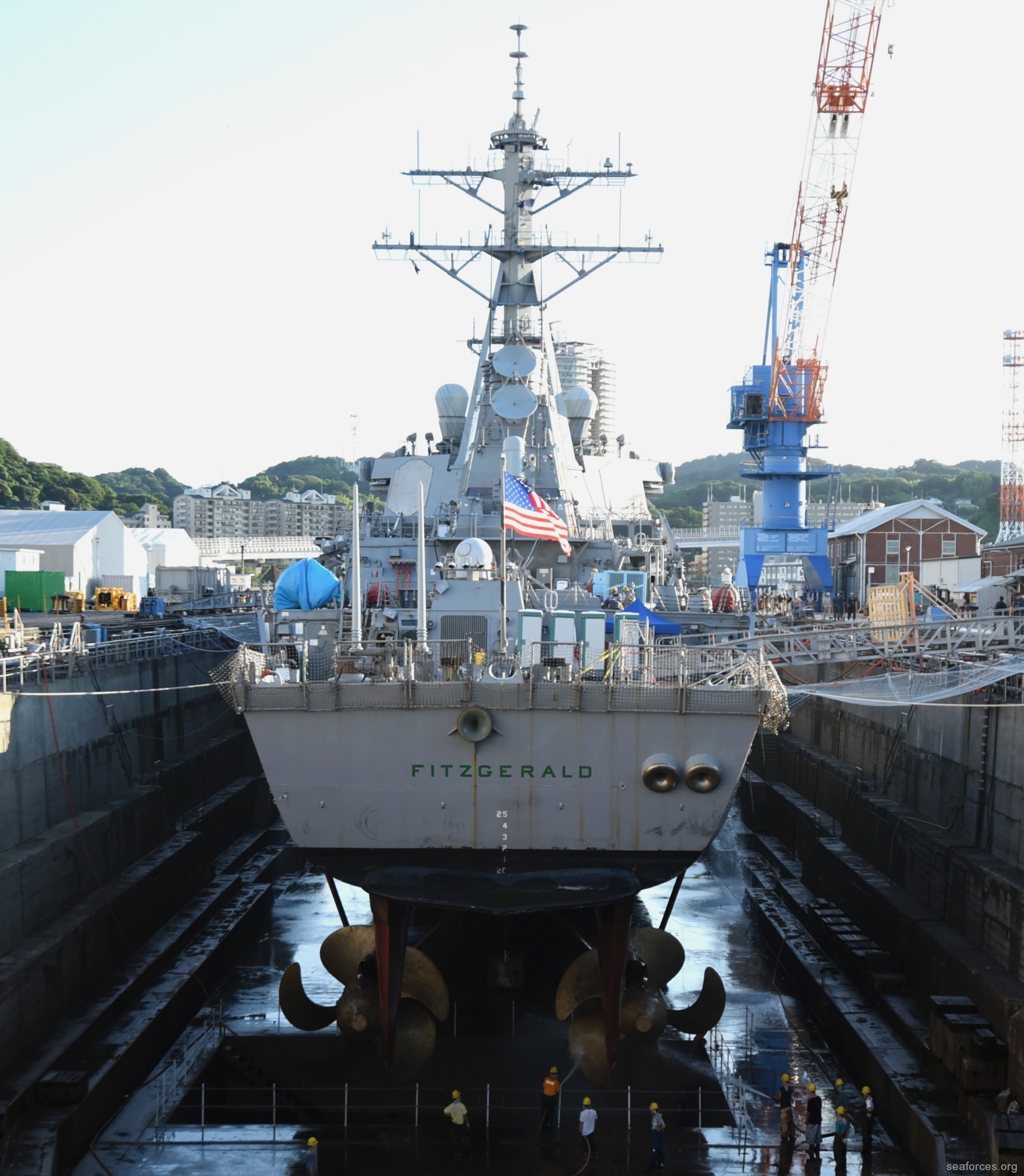 uss fitzgerald ddg-62 dry dock 4 at fleet activities fleact yokosuka japan 127