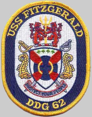 ddg-62 uss fitzgerald patch insignia crest badge 04 destroyer us navy