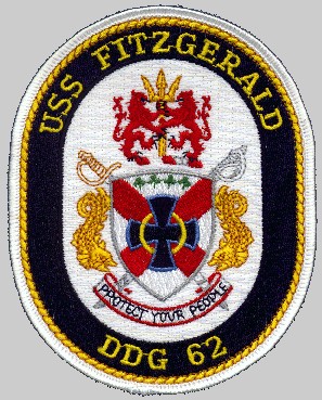 ddg-62 uss fitzgerald patch insignia crest badge 05 destroyer us navy