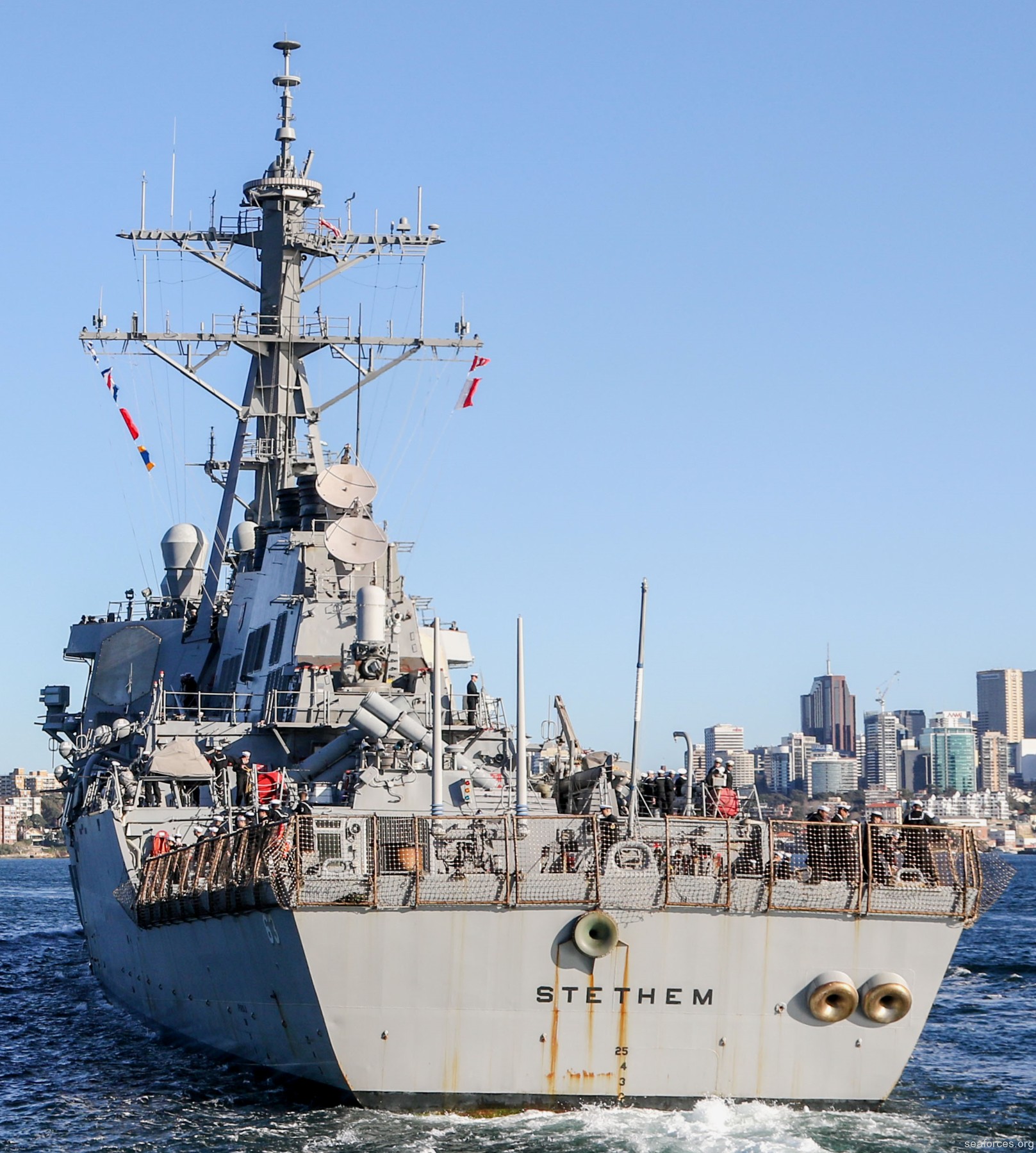 ddg-63 uss stethem guided missile destroyer 24 sydney australia