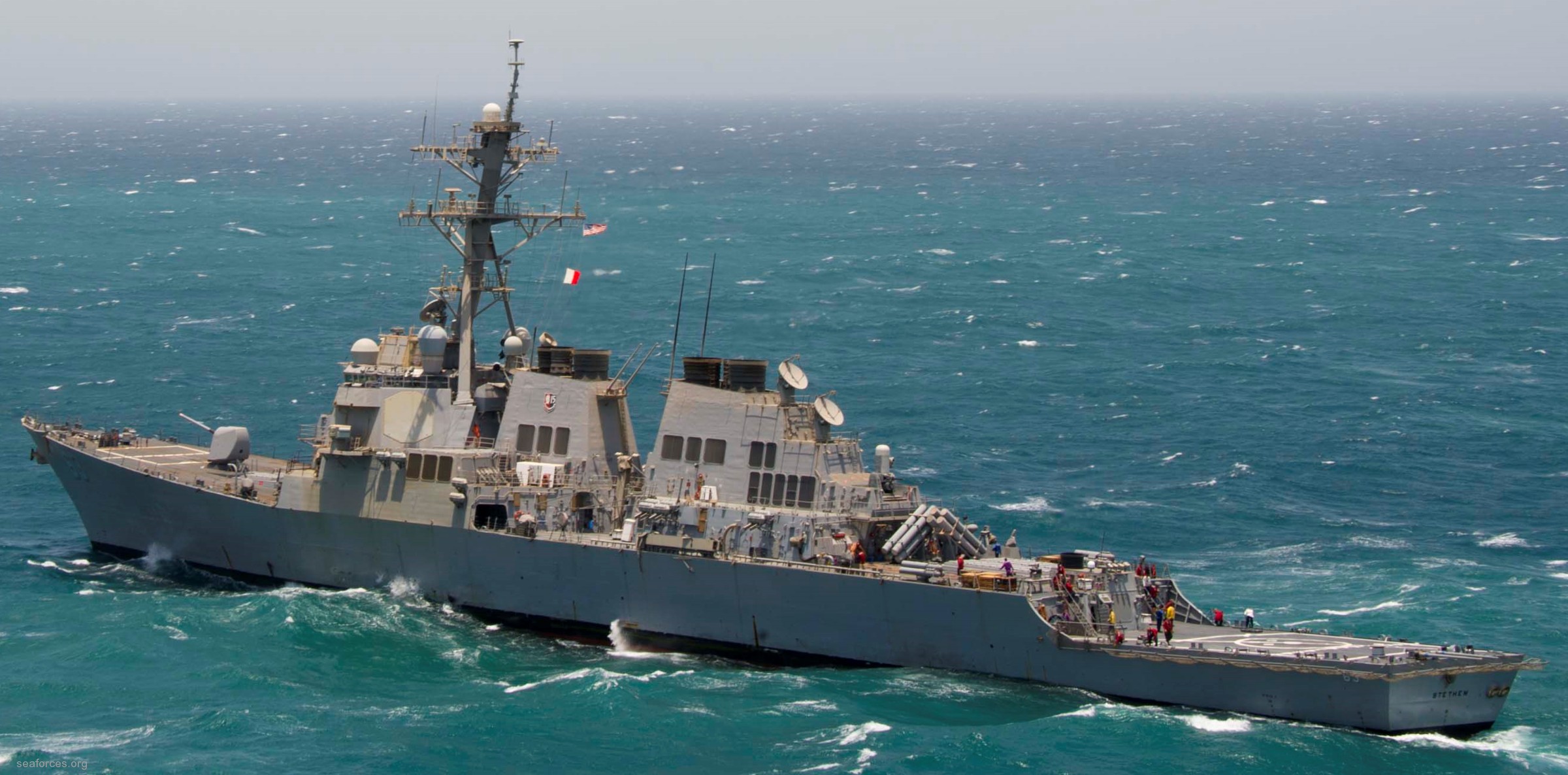 ddg-63 uss stethem arleigh burke class guided missile destroyer us navy ingalls shipbuilding