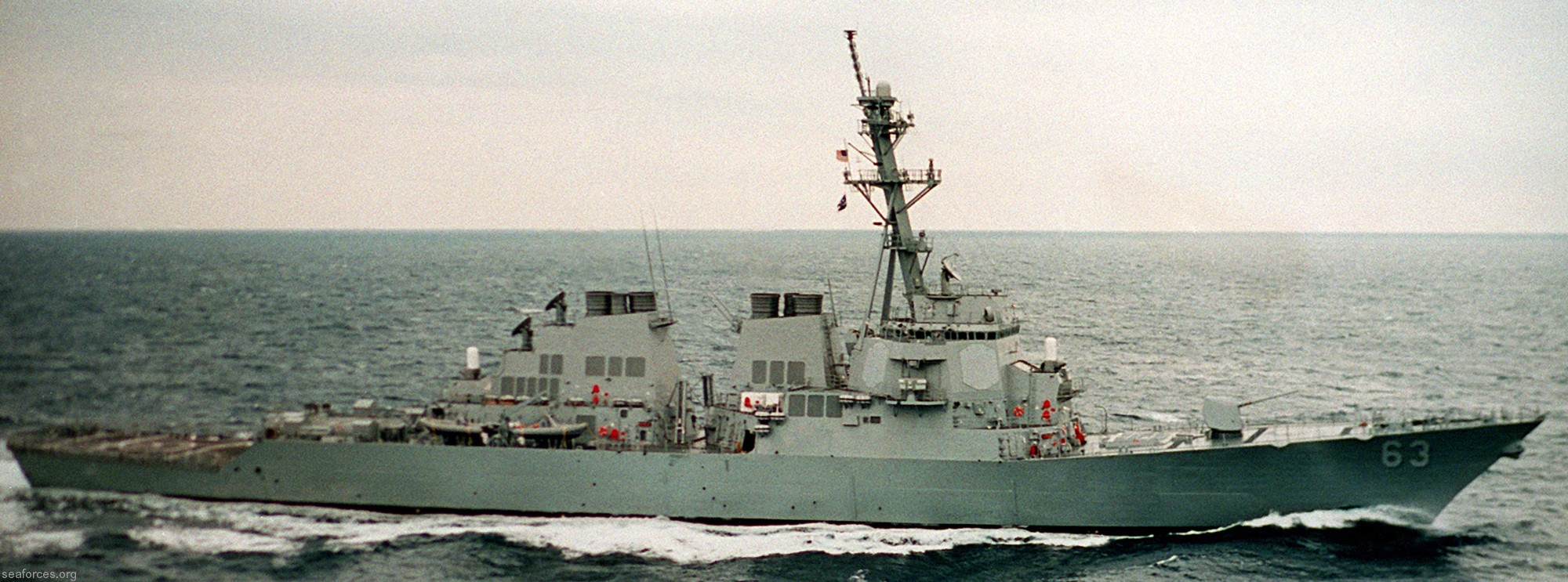 ddg-63 uss stethem guided missile destroyer 54 builders trials