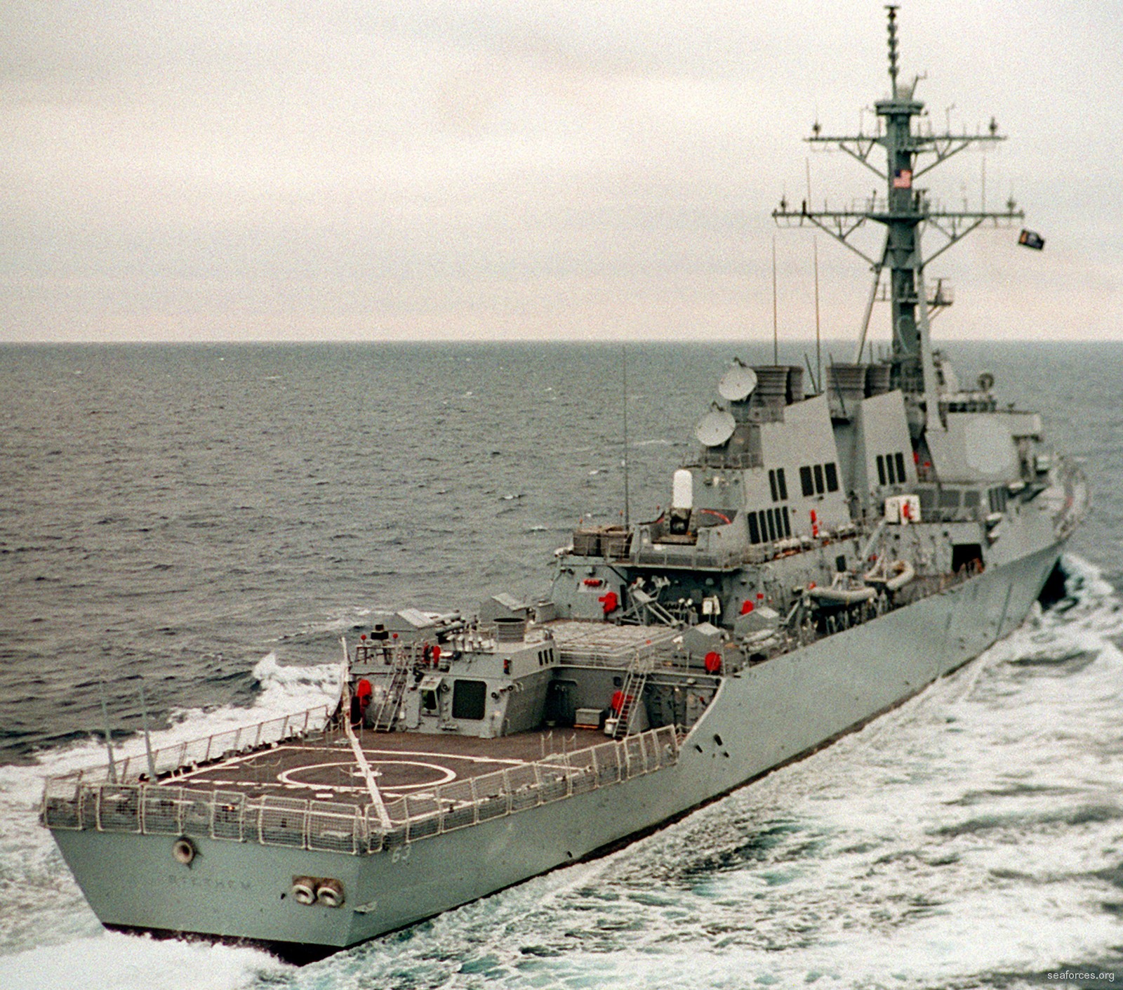 ddg-63 uss stethem guided missile destroyer 57 sea trials