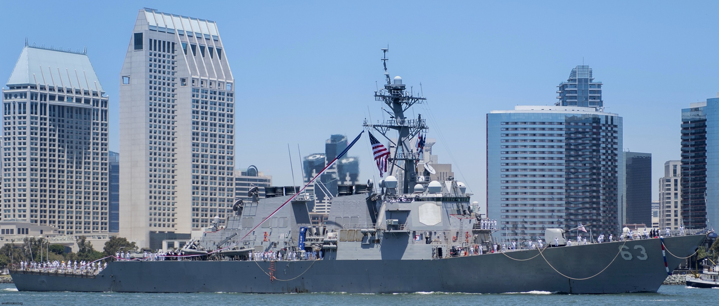 ddg-63 uss stethem guided missile destroyer arleigh burke class 60 san diego