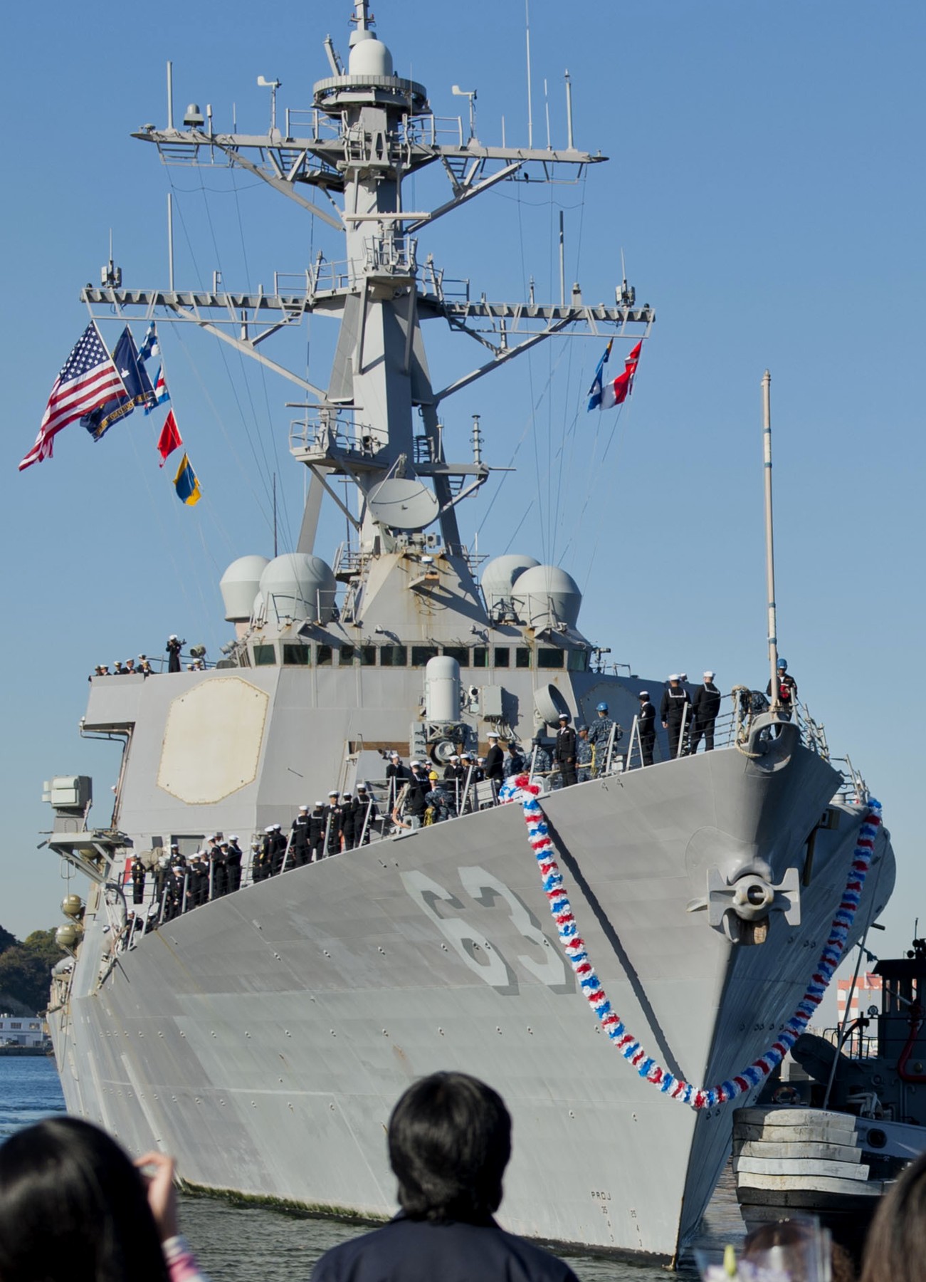 ddg-63 uss stethem guided missile destroyer returning fleet activities yokosuka japan november 2012