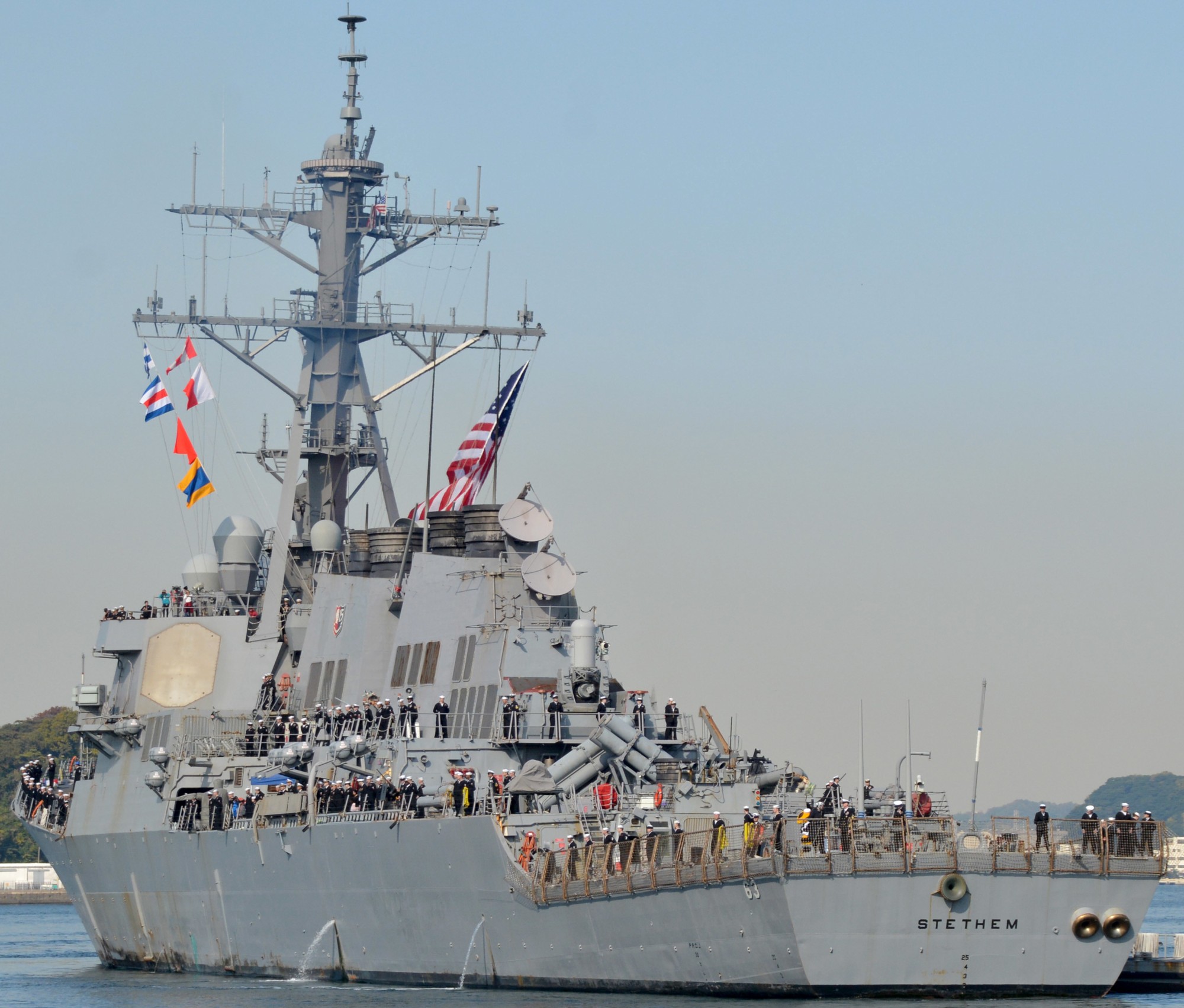 ddg-63 uss stethem guided missile destroyer returning fleet activities yokosuka 2016 79