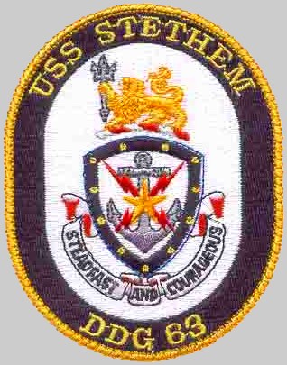 ddg-63 uss stethem insignia patch crest destroyer navy 02