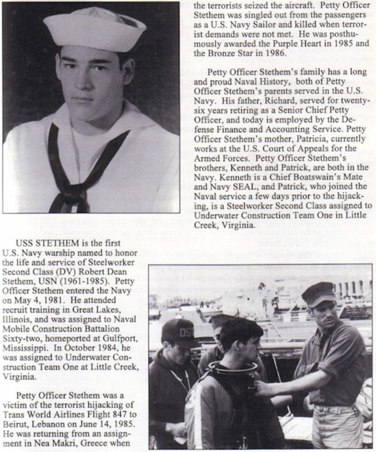 Petty Officer Robert Dean Stethem 04