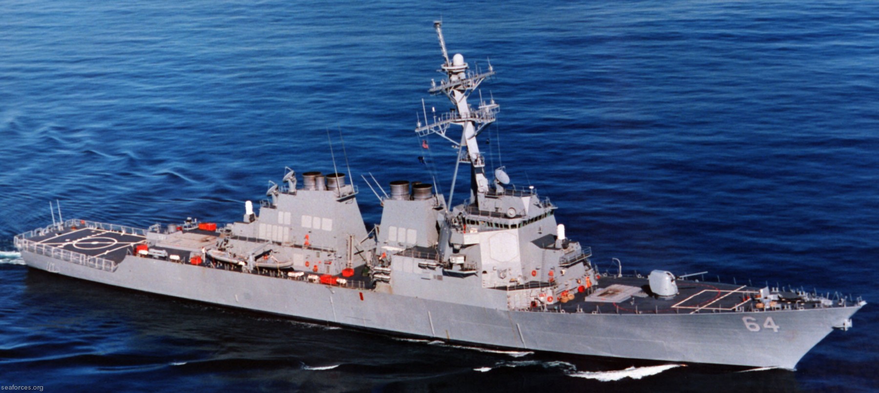 ddg-64 uss carney destroyer arleigh burke class navy 84 sea trials bath iron works