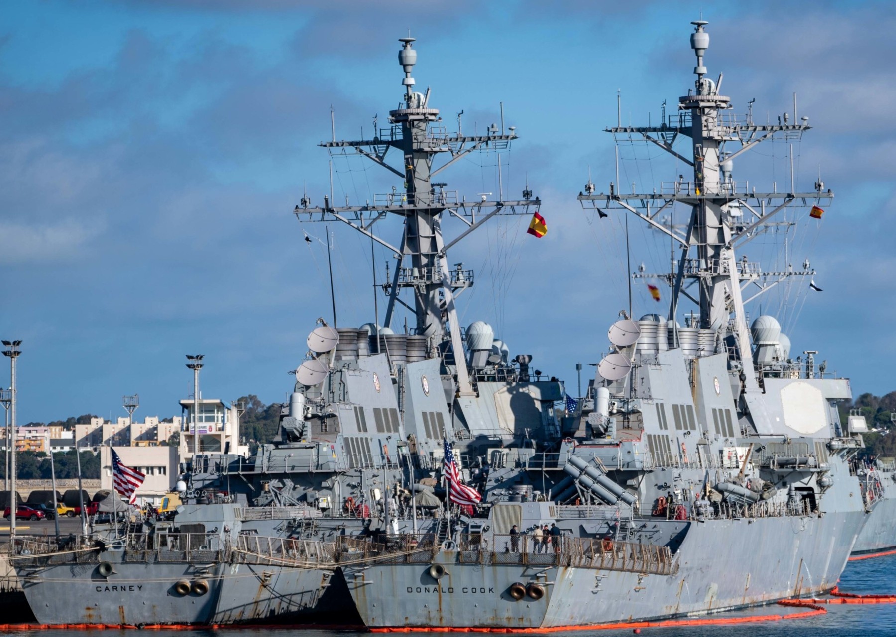 ddg-64 uss carney guided missile destroyer arleigh burke class 103 naval station rota spain