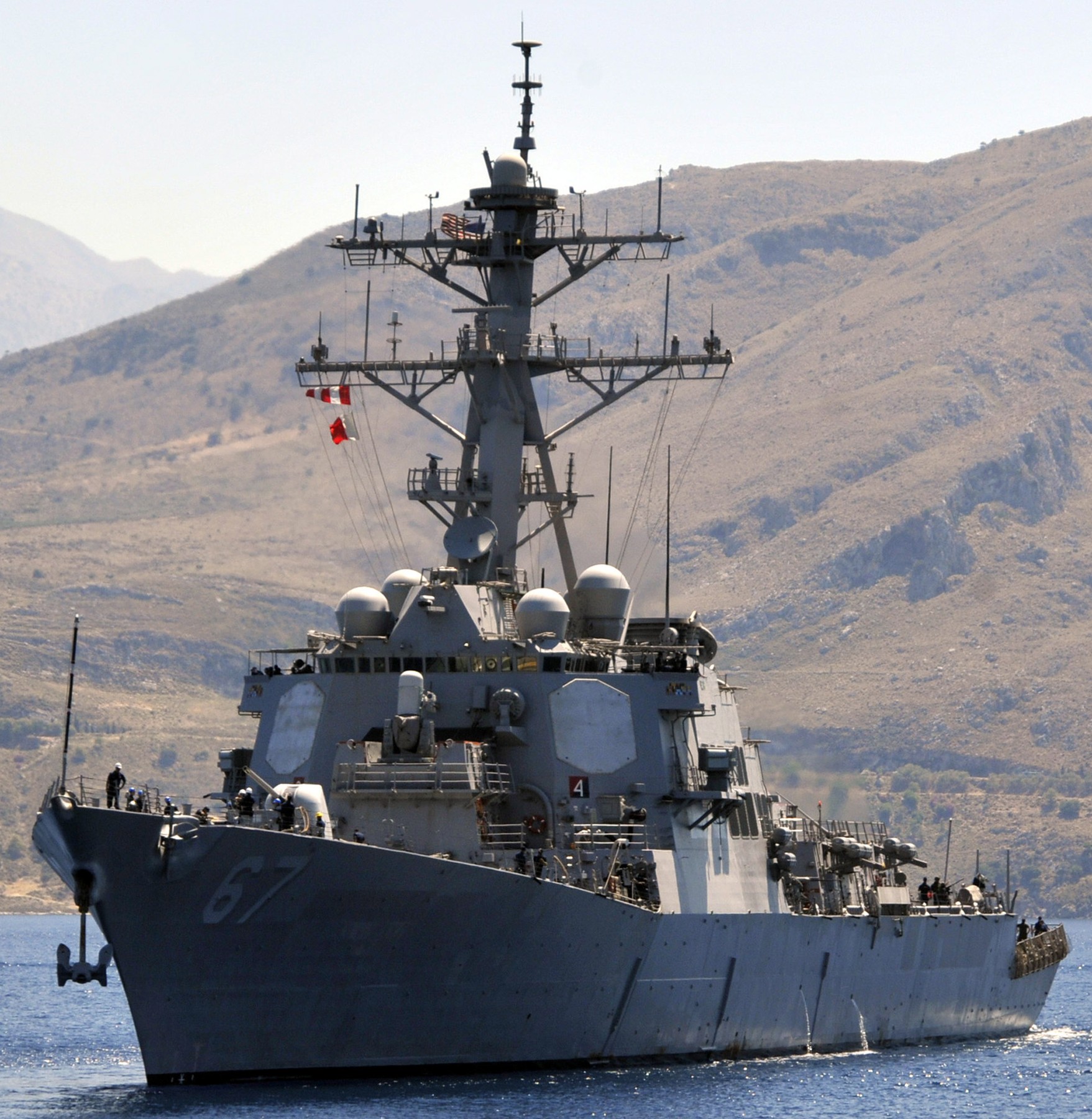 ddg-67 uss cole guided missile destroyer arleigh burke class navy aegis 23